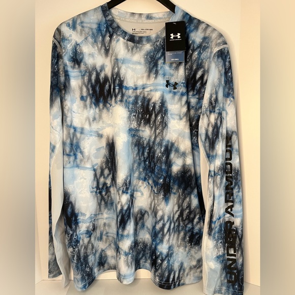 Under Armour Stretch wBreathable Mesh Back Long Sleeved Crew Neck Active Top - Picture 5 of 16